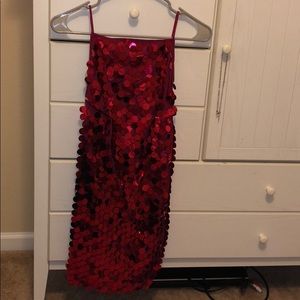 Red Sequin Dress